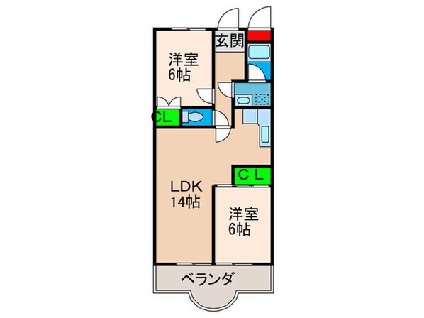 ピア・グレ－ス２１の物件間取画像